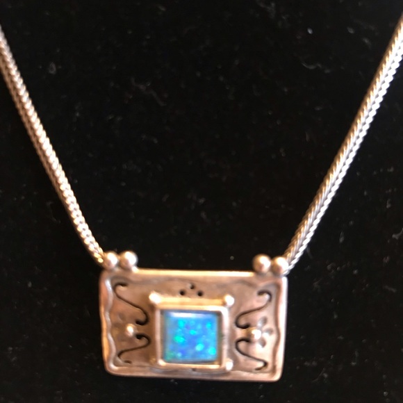 Jewelry - STERLING NECKLACE WITH FIRE OPAL